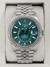 2026 Rolex Sky-Dweller 42mm 336934 Stainless Steel Jubilee Green Dial
