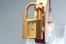 [Exc+5] HERMES Kelly 20mm White Dial Red Quartz Women's Watch From JAPAN