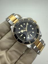 Tudor Black Bay 41mm Stainless Steel Two Tone Automatic Watch 79733N w/ Card