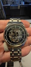 Hamilton Railroad Skeleton Black Automatic Men's Watch H406550