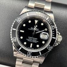 Rolex Submariner Date 16610 Engraved Rehaut Automatic 40mm Watch - 2008