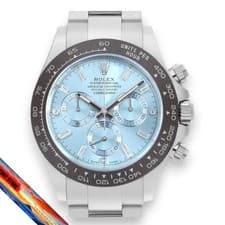 Rolex Daytona 116506A Ice Blue Baguette Diamond Watch