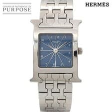 HERMES H Watch HH1 210 Ladies Wristwatch Blue Quartz Watch H Watch 90317607 from