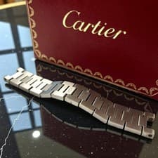 Cartier Pasha C Stainless Steel Bracelet 35mm Genuine Watch Band Japan