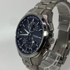 Citizen Attesa AT8040-57E Titanium Solar Watch Black Dial H804-T018696