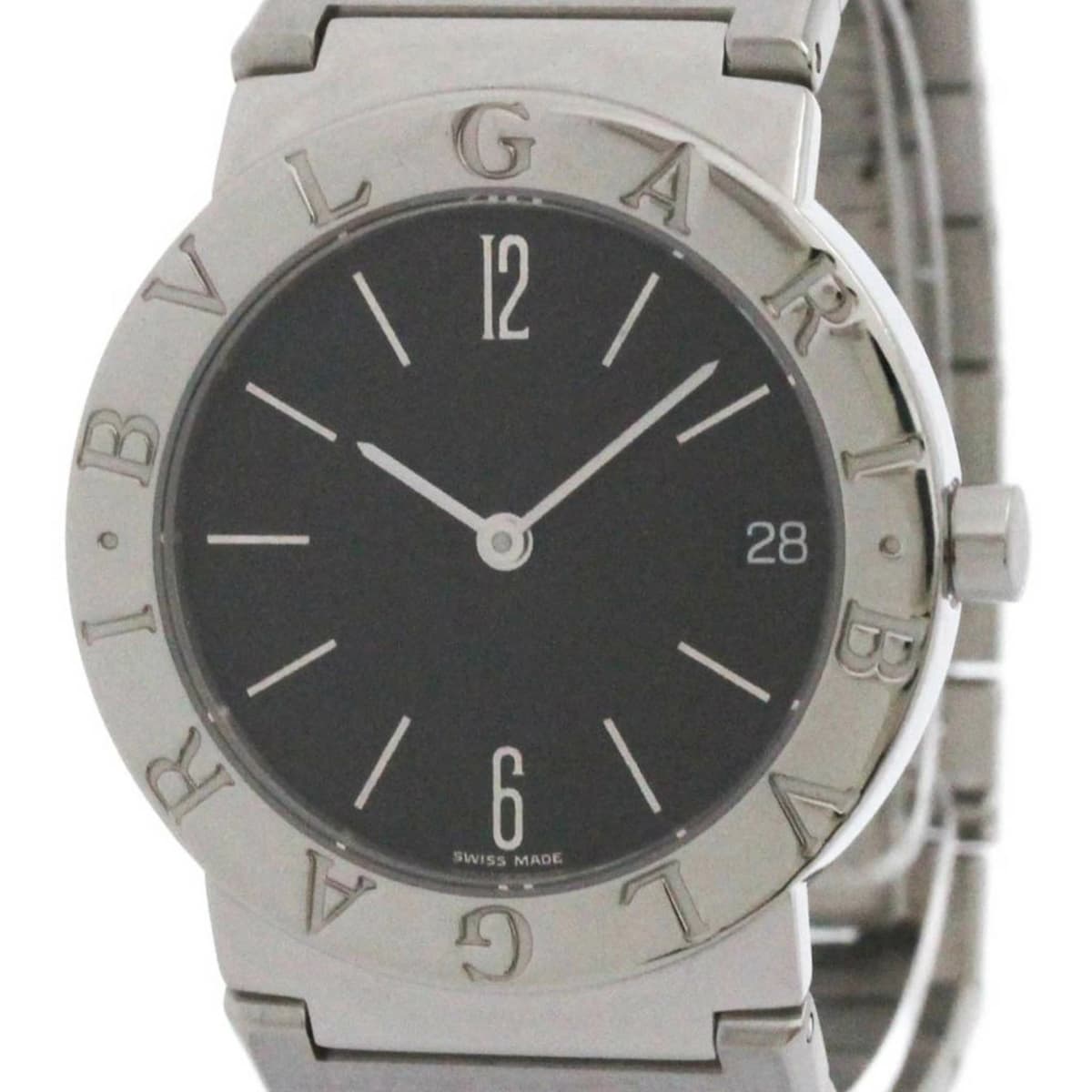 BVLGARI BVLGARIBVLGARI Quartz Unisex BB30SS Used Wrist Watch