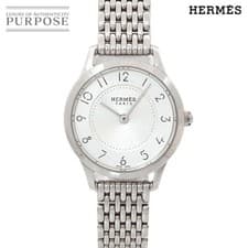 HERMES Slim d Hermes CA2 110 Ladies Wristwatch Silver Quartz Watch Slim d Hermes