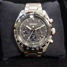 SEIKO PROSPEX SPEEDTIMER Solar Chronograph SBDL091 Black Dial V192