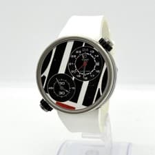 MECCANICHE VELOCI Watch ONLY ONE White/Black Dial AT Transmission Men's Working