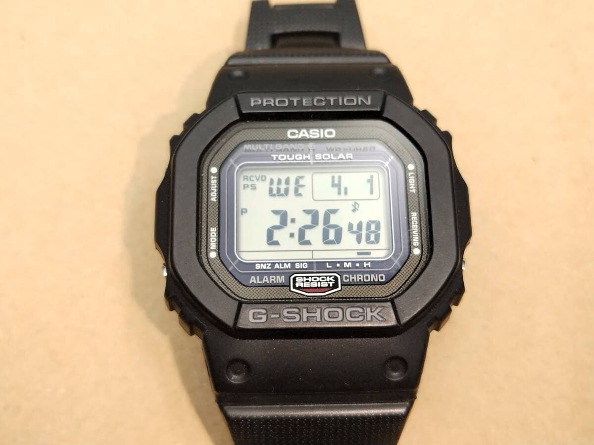 CASIO G-SHOCK G-Shock Radio Solar Digital Watch GW-5000 Metal Band Black
