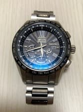 SEIKO Astron SBXB137 Solar Men's Watch with Black Dial, Used, Working