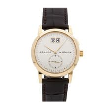 A. Lange & Sohne Saxonia Outsize Date Yellow Gold Manual Wind 34mm Watch 105.001