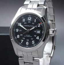 [Near MINT] Hamilton Khaki H706050 Black Dial Automatic 43mm Men's Swiss Watch