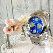 Paul Smith Pointer Date Watch Blue Silver Dial Rare Model Quartz Battery OK