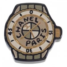 CHANEL Watch Motif ABB394B13569 NQ147 Brooch Metal Gold Ladies Used S Rank from