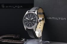 [NEAR MINT w/ Box] HAMILTON Khaki Field H706250 Black Dial Automatic Men's Watch