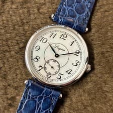 LONGINES Men's Round Shell Dial Manual Watch Ref 3207 with Leather Strap