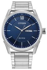 Citizen Classic Eco-Drive Blue Dial Mens Watch AW0081-54L