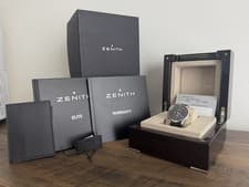 NEW - Men's Zenith Elite Ultra Thin Watch - Hennessy 250th w/Box & Papers 40mm