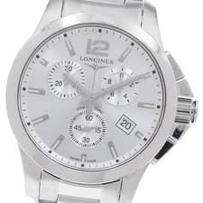 LONGINES Conquest L3.379.4.76.6 Chronograph Silver Dial Quartz Men's_949097