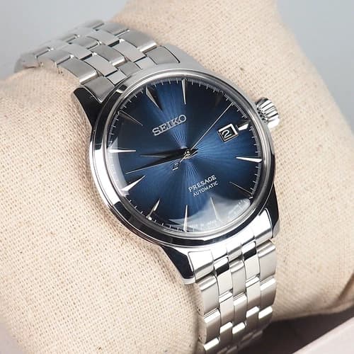 Seiko SRPB41 Presage Cocktail Time Blue Dial Stainless Men's Automatic Watch