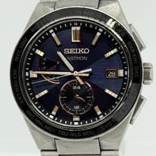 SEIKO ASTRON 8B63-0BD0 SBXY053 Solar Men's Watch Navy Blue