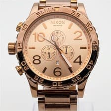 Nixon Rose Gold 51-30 Chrono Watch Quartz Chronograph 51mm Mens Limited