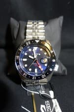 Seiko 5 Sports GMT Automatic SBSC003 Blue Dial SKX Style Men's Watch Unused