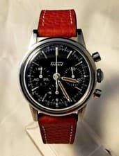 RARE TISSOT PRE-SEASTAR LEMANIA 1281 MILITARY CHRONOGRAPH BIG BUTTONS - 1 YW!