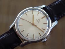 Vintage mens Omega ref. 2490 manual wind all original steel case rare model!!!
