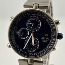 SEIKO Blue Planet 5T52-0020 World Time Limited Edition Men's Watch from Japan