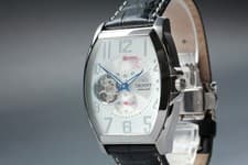 [NEAR MINT] Orient FHAA-C3 Power reserve Open Heart Silver 38mm AT Mens Watch