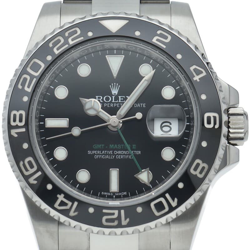 ROLEX GMT Master 2 Watch with Mirrored Buckle 116710LN (Runtime) Stainless S...