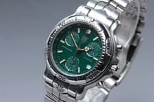 TAG Heuer Professional CH1112 Green Dial Chronograph Quartz Watch [Box Damaged ]