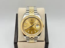 Rolex 126333 Datejust 41 Champagne Dial 18K Yellow Gold Stainless Steel Jubilee