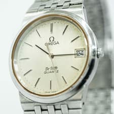 *NEAR MINT* Vintage 1979 OMEGA De Ville Cal.1332 Quartz Push Crown Date 33mm Men