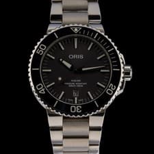 ORIS Aquis Titanium Date 43.5mm Gray Dial Automatic Men's Watch Full Set