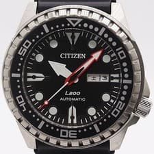 Citizen L200 8200-S119006 Men Automatic Black Dial Watch Working Authentic