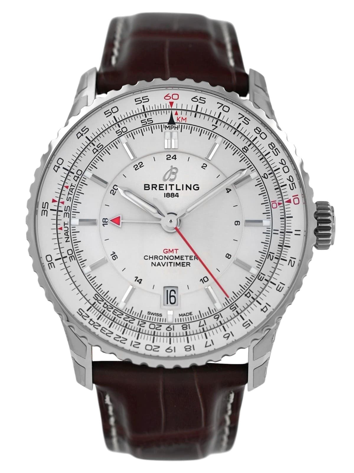 Breitling Navitimer GMT A32310 Chronometer Second Time Zone 41MM Men's Full Set