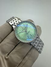 2025 Breitling Navitimer 36mm Light Green Dial Steel Auto Watch A17327 w/ Box