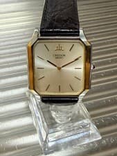 SEIKO CREDOR Men's Watch 9300-5340 Slim Battery Replaced