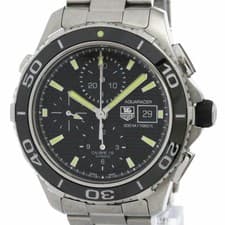 TAG HEUER Aquaracer 500M Chronograph Stainless Steel Automatic Men s Watch CAK21