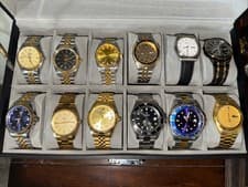 Men’s 12 Watch Lot Seiko Croton Etc. Read Description