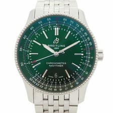 Breitling Navitimer A17326 Green Dial Men's Watch GZl1h9zw