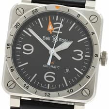 Bell & Ross BR0393-GMT-ST/SCA Automatic GMT Men’s Watch, Used From Japan