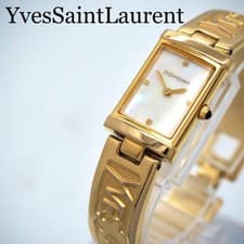 Yves Saint Laurent Operation Gold Bangle Watch Ladies Good Condition