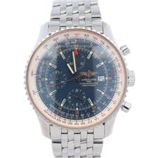 Breitling Navitimer World 46mm Blue Chonograph Dial Watch Ref# A24322
