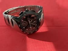 Stunning Seiko Asymmetrical 7t62-0AM0 Rare Quartz Chronograph Wristwatch