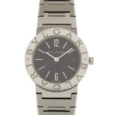 AUTHENTIC BVLGARI BB26SS/BB26SSD Bulgari Bulgari Black SS Quartz Wristwatch