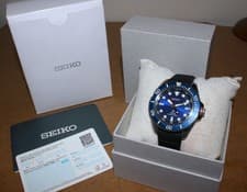 SEIKO Prospex SBDJ055 Blue Dial Men's Quartz Watch Tested Condition